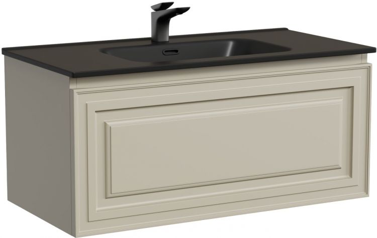 Тумба подвесная SANCOS Very 890х445х406, c одним ящиком оснащенным доводчиками, Beige Soft ,VR90CE