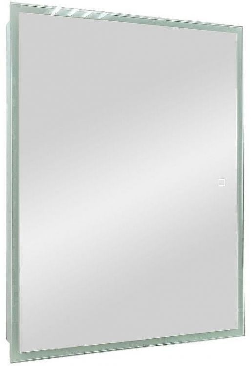 Зеркальный шкаф Reflexion Cube 500х800 RF2218CB с подсветкой Белый матовый