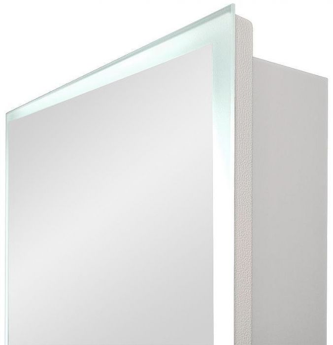 Зеркальный шкаф Reflexion Cube 500х800 RF2218CB с подсветкой Белый матовый