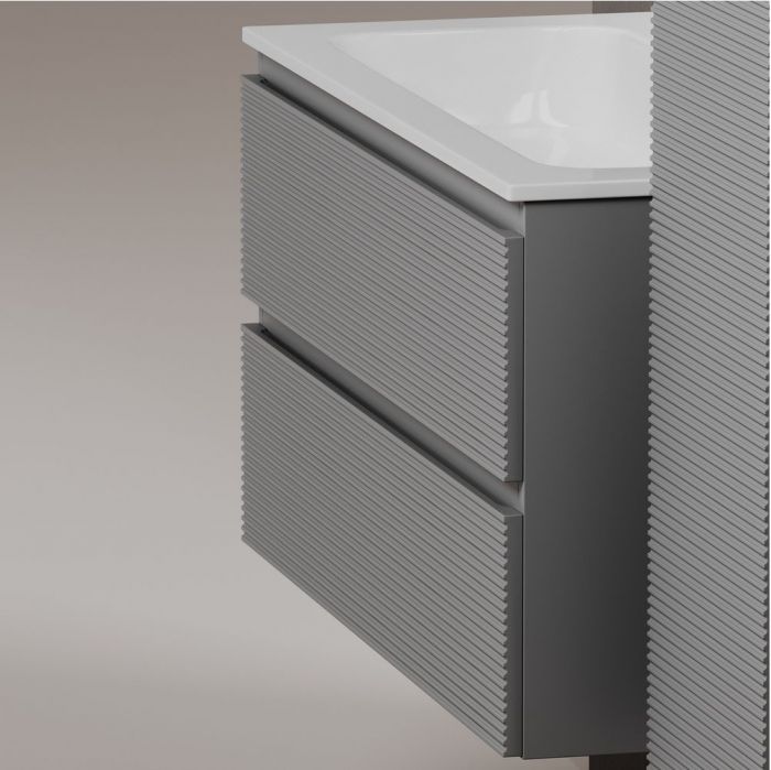 Тумба подвесная SANCOS под раковину Folk, Ergraut soft 995х445х500, FL100ES