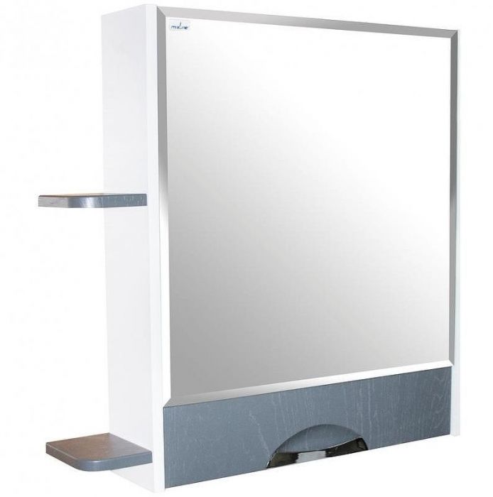Зеркальный шкаф Mixline Байкал 70 539811 Белый Серый