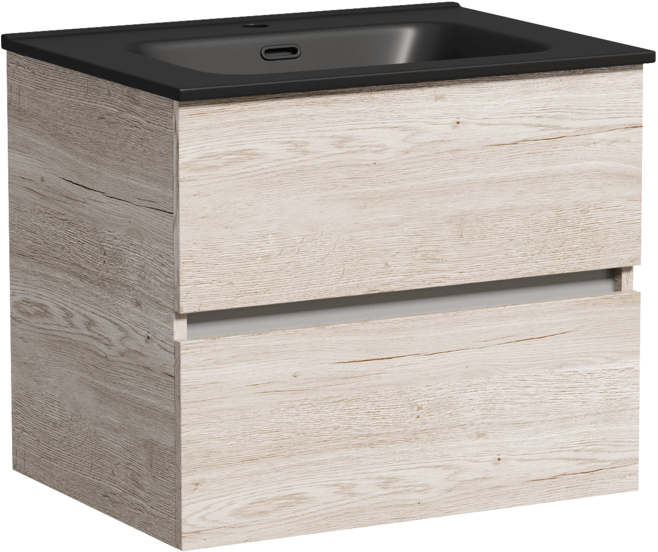 Тумба подвесная SANCOS под раковину Urban, дуб галифакс натуральный 590х450х550, UR60EG