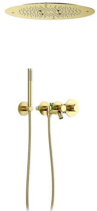 Душевая система Timo Saona SX-2358/17SM с термостатом Золото матовое