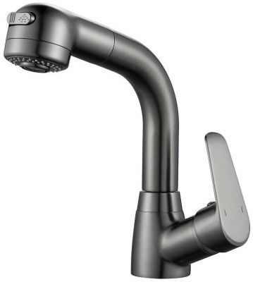 Смеситель для раковины Raffine F291T цвет Оружейная сталь