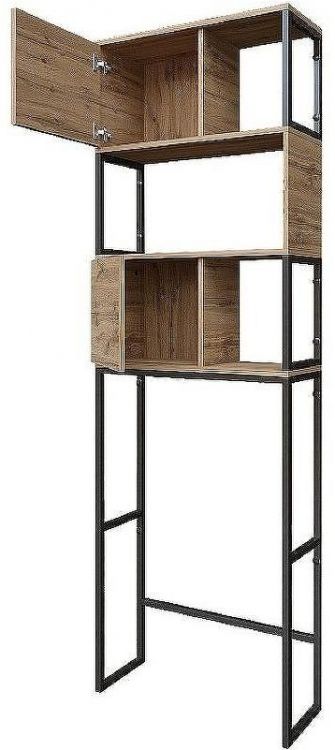 Стеллаж 1MarKa Grunge Loft 66 Ц0000005249 над стиральной машиной Дуб вотан