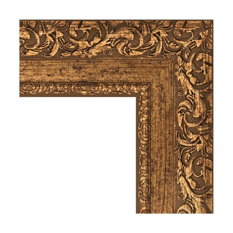 Зеркало EVOFORM  EXCLUSIVE-G FLOOR BY 6352 110x200 виньетка бронзовая 85 мм пристенное напольное с гравировкой в багетной раме