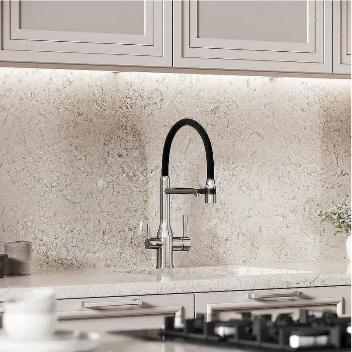 Смеситель для кухни Sancos Garda SC4009BN Никель брашированный Черный