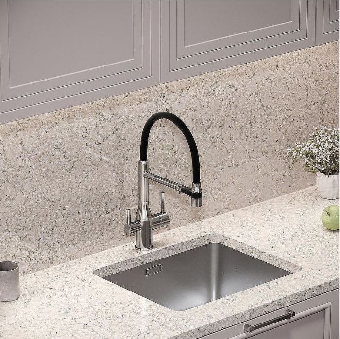 Смеситель для кухни Sancos Garda SC4009BN Никель брашированный Черный