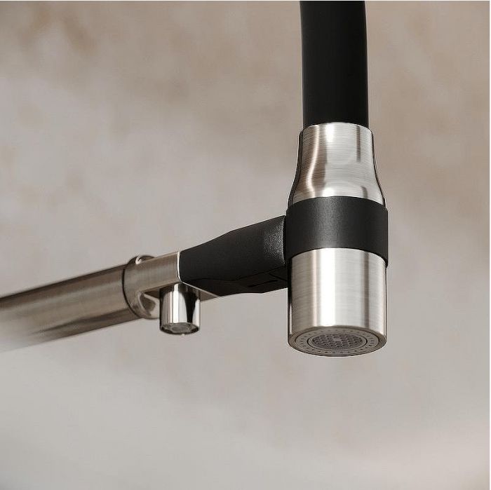 Смеситель для кухни Sancos Garda SC4009BN Никель брашированный Черный