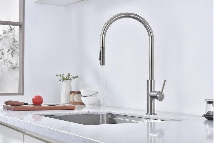 Смеситель для кухни Paulmark Senso Se215180-BS Брашированная сталь