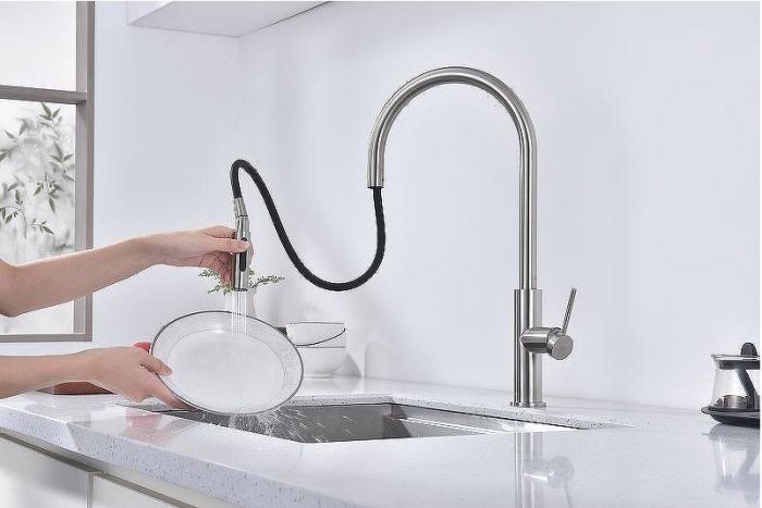 Смеситель для кухни Paulmark Senso Se215180-BS Брашированная сталь