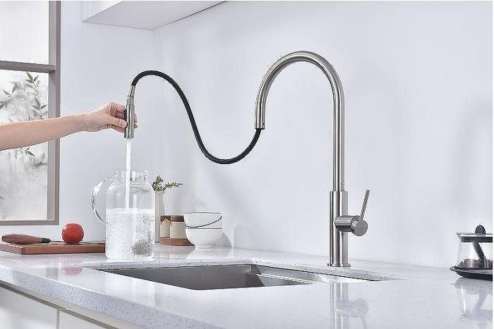 Смеситель для кухни Paulmark Senso Se215180-BS Брашированная сталь