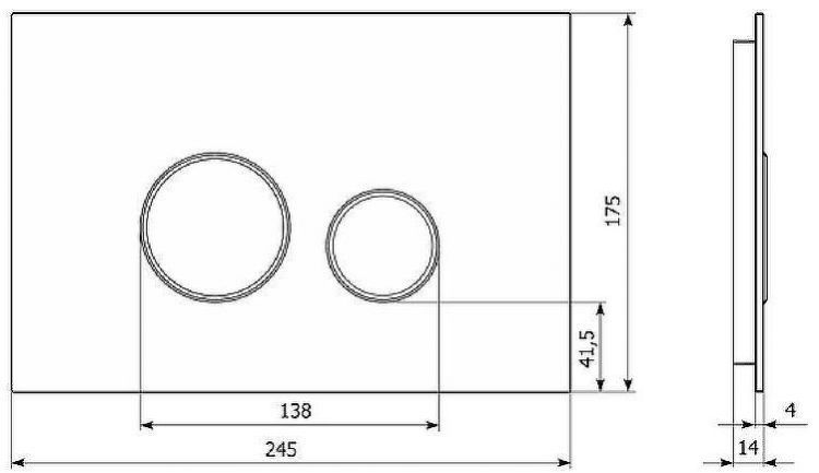 Клавиша смыва KK POL Vitrum Grande V4 Orbis SPP/020/0/K Черная глянцевая Золото матовое Клавиша смыва KK POL Vitrum Grande V4 Orbis SPP/020/0/K Черная глянцевая Золото матовое