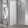 Душевая перегородка Vincea Walk-In 70 VSW-1H700CLGM профиль Вороненая сталь стекло прозрачное