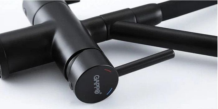 Смеситель для кухни Gappo G4398-86 Черный матовый