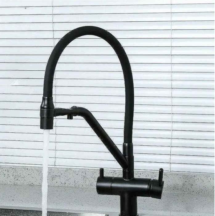 Смеситель для кухни Gappo G4398-86 Черный матовый