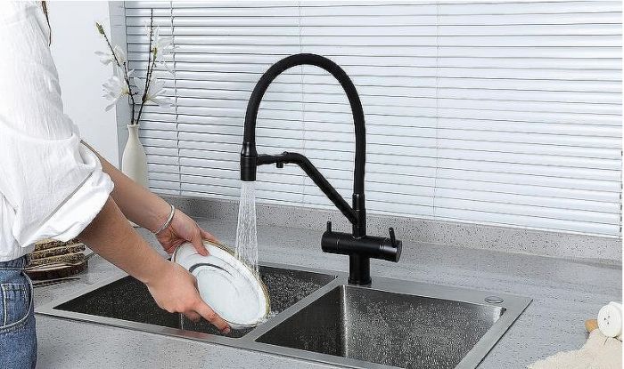 Смеситель для кухни Gappo G4398-86 Черный матовый