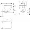 Унитаз Geberit Smyle Square 500.683.01.2 подвесной с сиденьем Микролифт