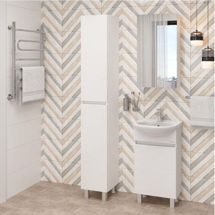 Шкаф пенал Onika Милтон 30 403077 цвет Белый