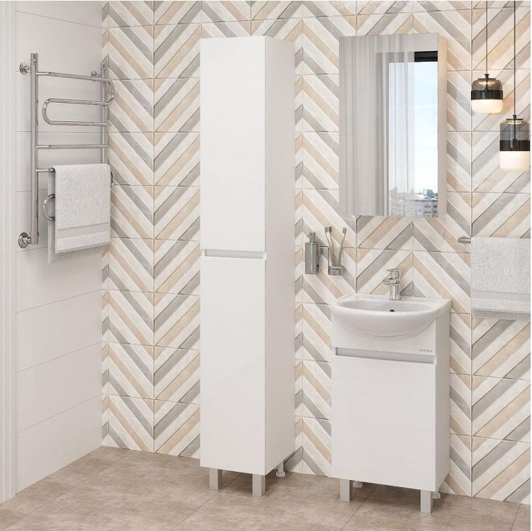 Шкаф пенал Onika Милтон 30 403077 цвет Белый