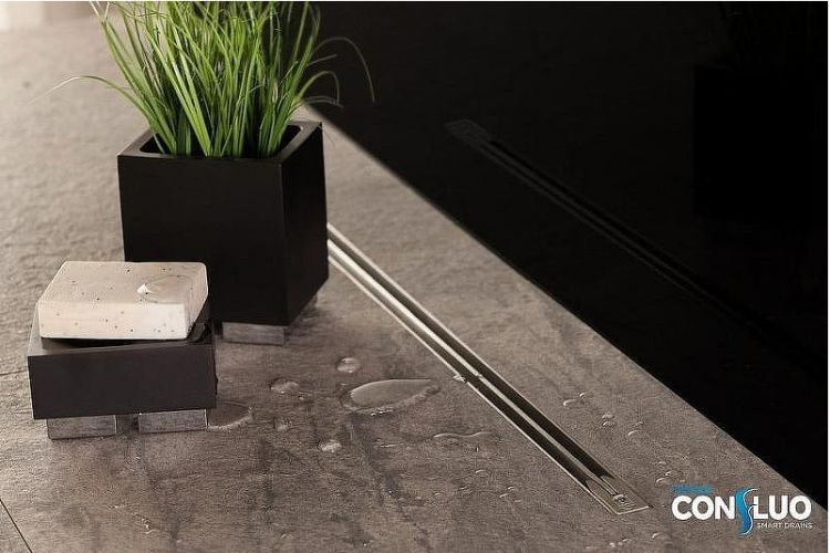 Душевой лоток Pestan Confluo Slim Line 650+ 13100027 с решеткой Хром матовый