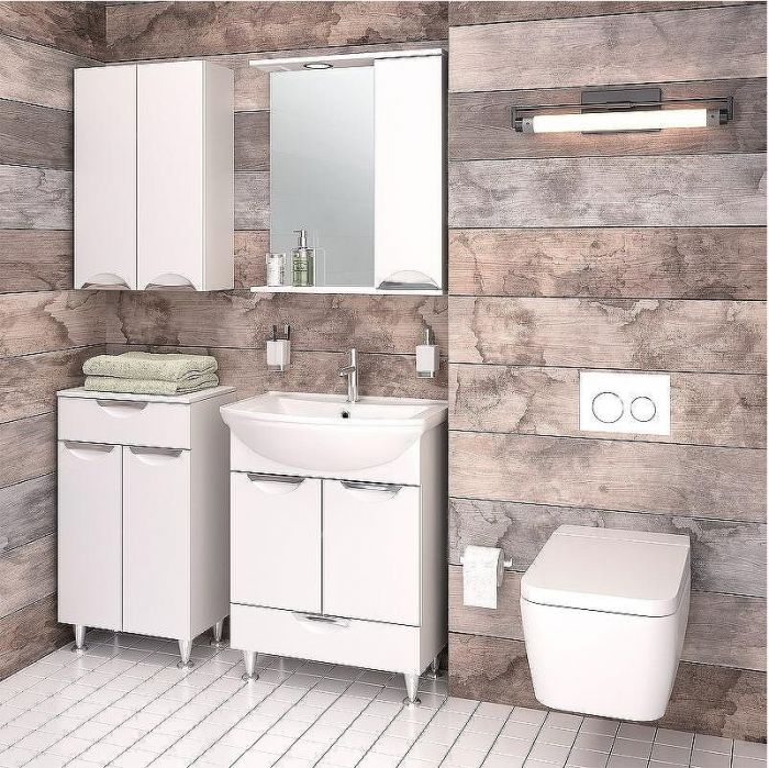 Тумба Runo Барселона 50 УТ000002342 Белая