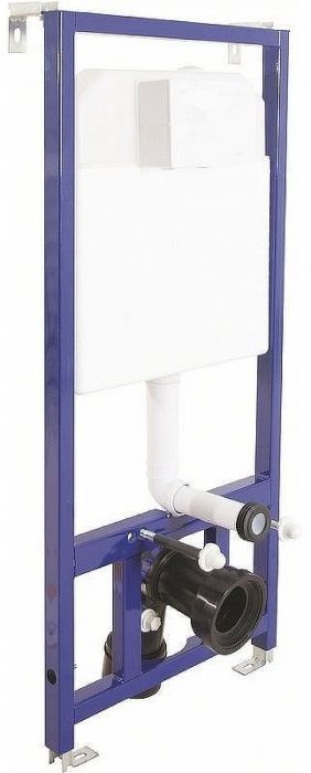 Комплект унитаза BelBagno Uno BB3105CHR/SC с инсталляцией Berges Novum L5 040215 с сиденьем Микролифт и Черной матовой клавишей смыва