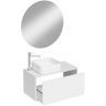 Комплект мебели для ванной STWORKI Ноттвиль 80 подвесной цвет Белый матовый