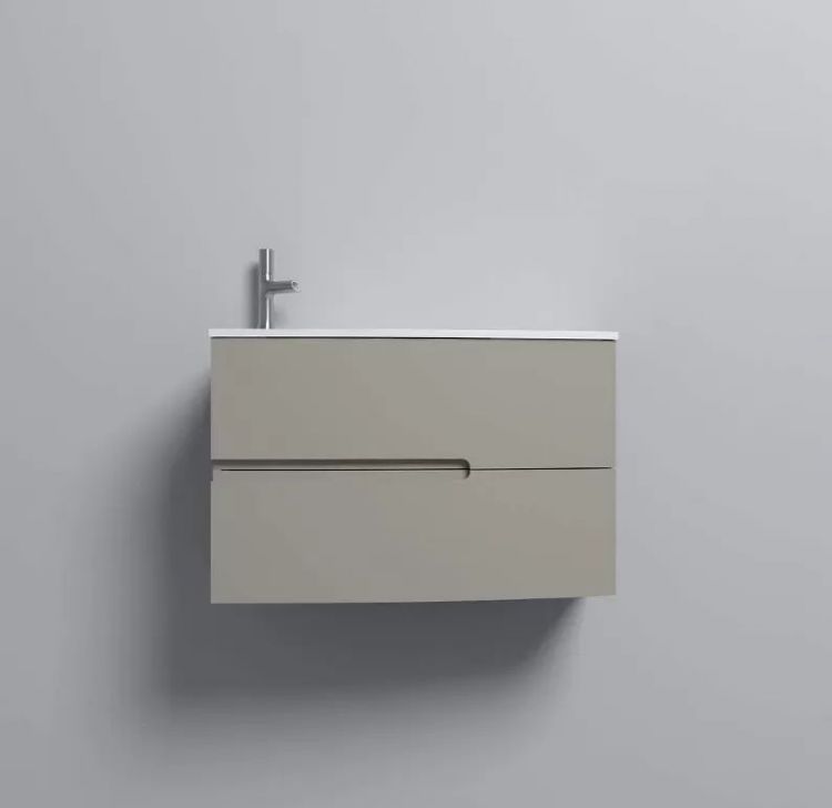 Тумба под раковину Jacob Delafon Nona 80 см EB1888RU-N21, глянцевый серый титан