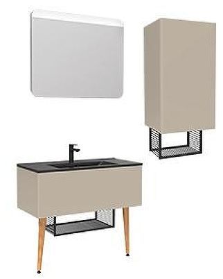 Подвесной шкаф Creavit Zeon 40 ZE2070.00.PZ цвет Серый