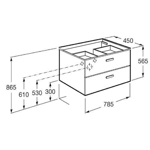 Тумба под раковину Roca Victoria Nord ZRU9000032