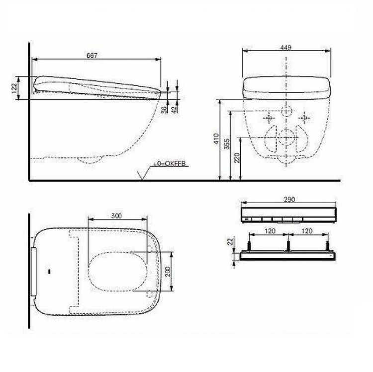 Унитаз Toto Neorest WX2 Washlet CW928PZY подвесной цвет Белый без сиденья