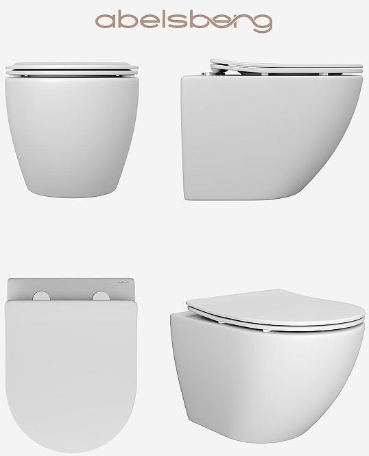 Унитаз Abelsberg Arcade ARC60801WH подвесной цвет Белый глянцевый с сиденьем Микролифт