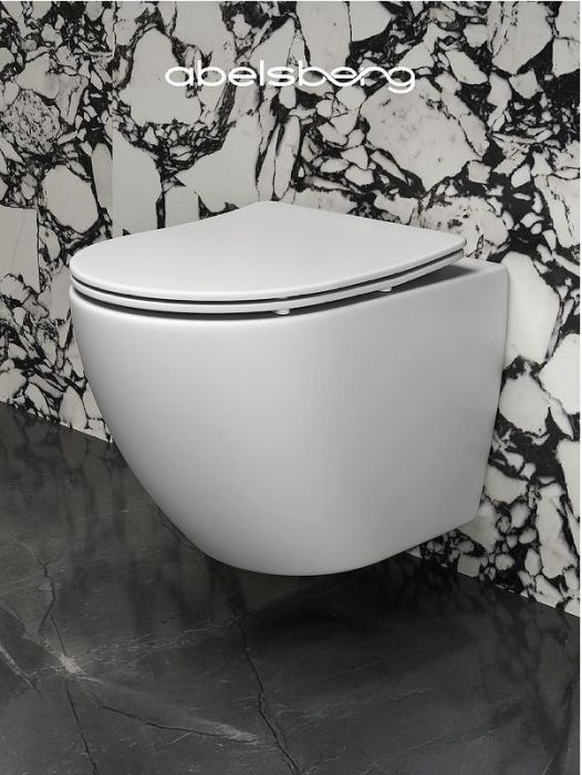 Унитаз Abelsberg Arcade ARC60801WH подвесной цвет Белый глянцевый с сиденьем Микролифт