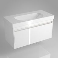 Тумба BUONGIORNO под умывальник подвесная 100 см белый с 1 выдвижным ящиком