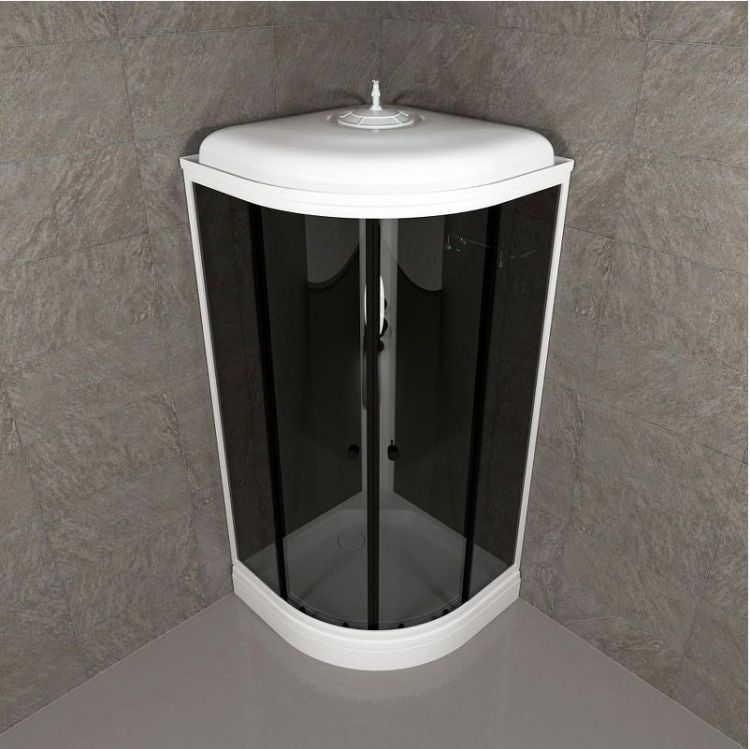 Душевая кабина Triton Грэй-Блэк 90x90 Щ0000067302 без гидромассажа