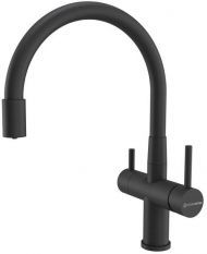 Смеситель для кухни KUCHENSTERN WURM-FE 750BL80 цвет Черный матовый