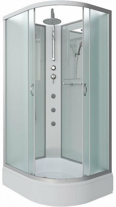 Душевая кабина Niagara Classic 100х80 L NG-33084-14LBKTG с гидромассажем