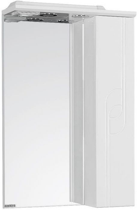 Зеркало со шкафом Aquaton Панда 50 1A007402PD01R с подсветкой Белое