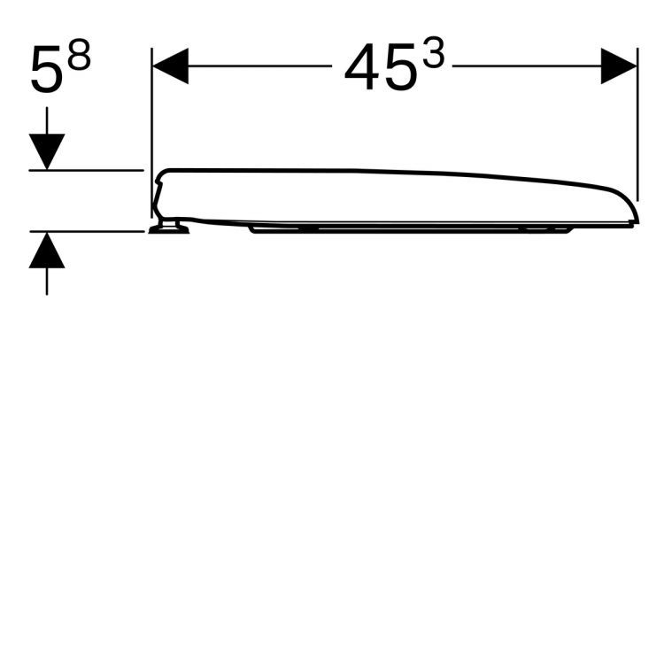 Сиденье с крышкой Geberit Renova Nr.1, 573015000