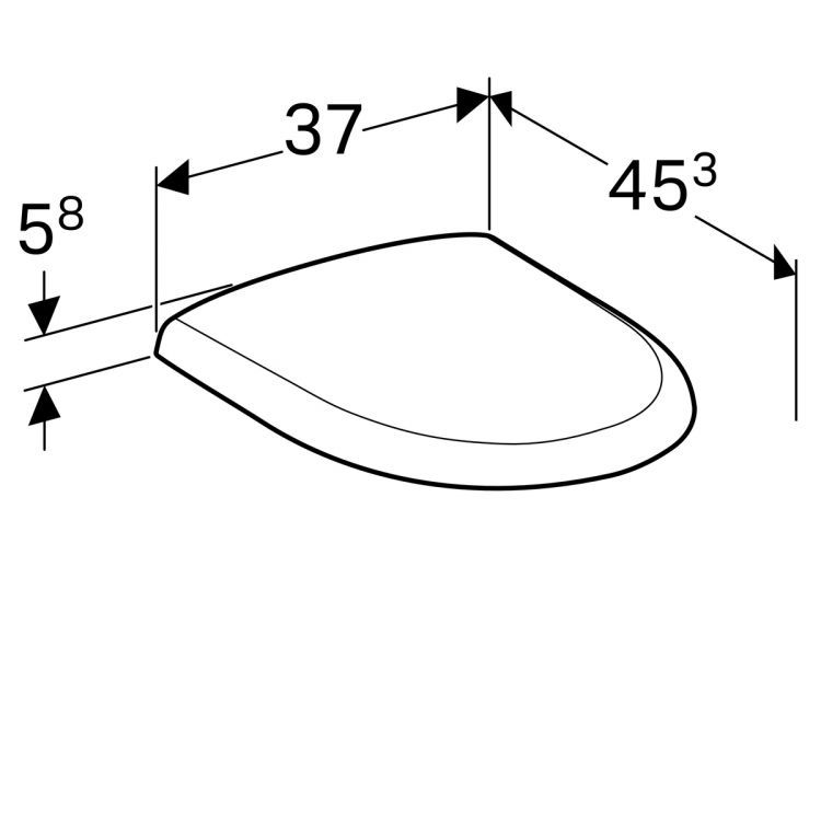 Сиденье с крышкой Geberit Renova Nr.1, 573015000