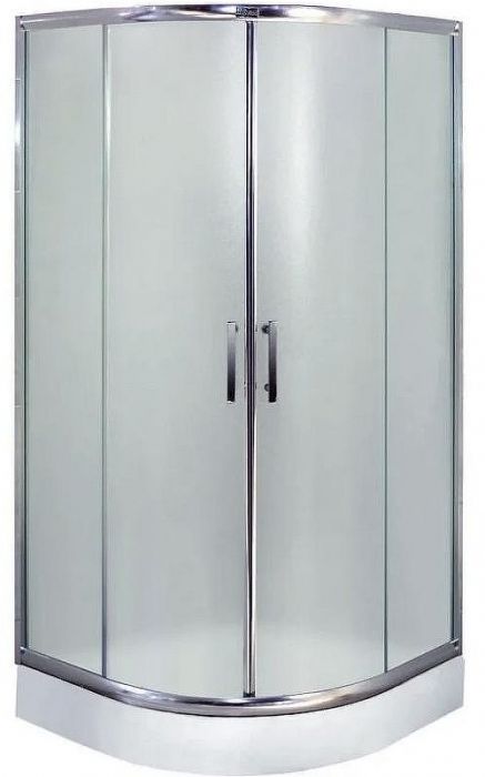 Душевой уголок Esbano ESR-8005 80х80 ESUGR8005 профиль Хром стекло рифленое