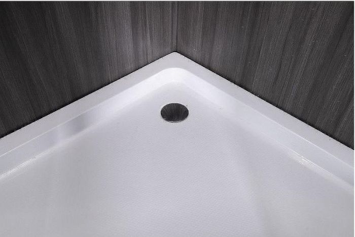 Душевой уголок Esbano ESR-8005 80х80 ESUGR8005 профиль Хром стекло рифленое