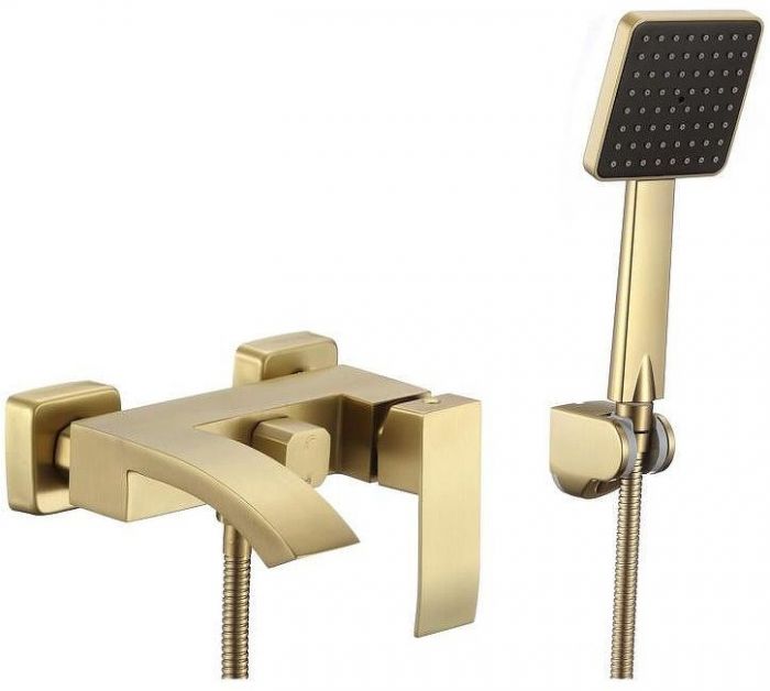 Смеситель для ванны Fmark FS8624C цвет Золото матовое