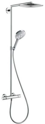 Hansgrohe Raindance S Showerpipe 300мм 1jet Душевая система, верхний душ 30см., с термостатическим смесителем и ручным душем, цвет: хром