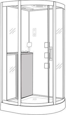 Душевая кабина Grossman GR-141 100x100 см