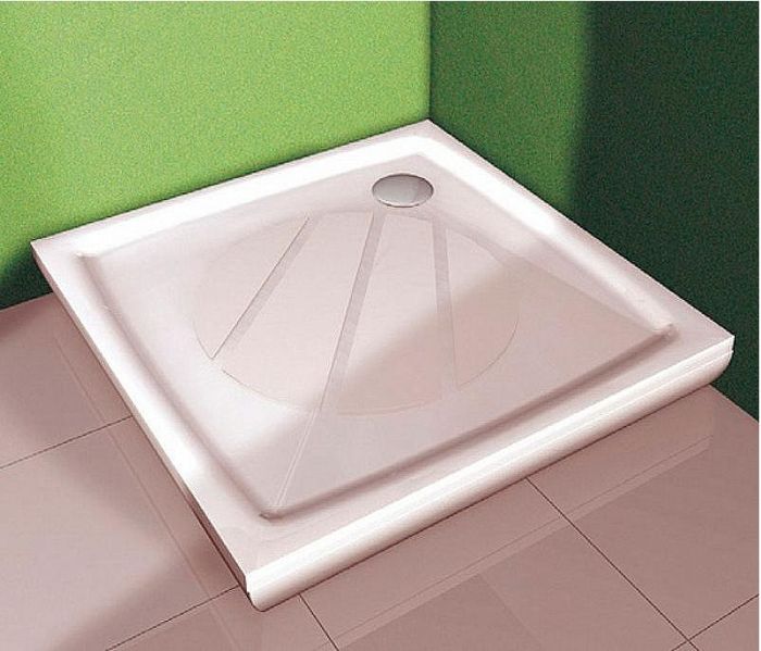 Душевой поддон из искусственного камня Ravak Perseus Pro 80х80 XA034401010 Белый