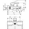 Hansgrohe Metropol Смеситель для ванны, настенный, излив: 18см, цвет: шлифованная бронза