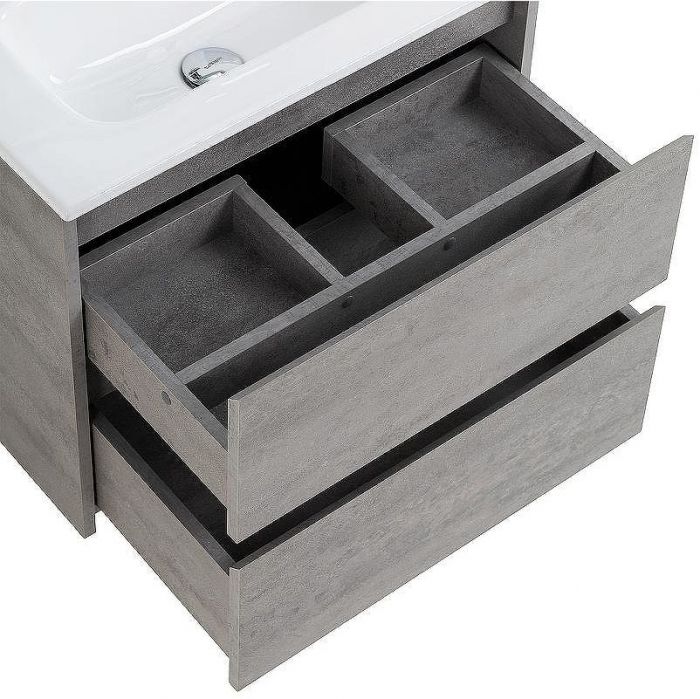 Тумба под раковину BelBagno Kraft 39 50 KRAFT 39-500/390-2C-SO-CG подвесная Cemento Grigio