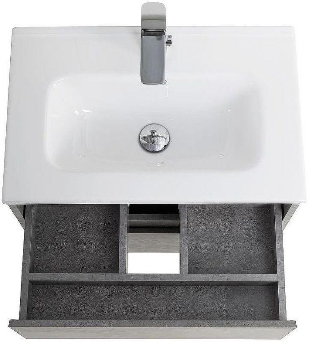 Тумба под раковину BelBagno Kraft 39 50 KRAFT 39-500/390-2C-SO-CG подвесная Cemento Grigio
